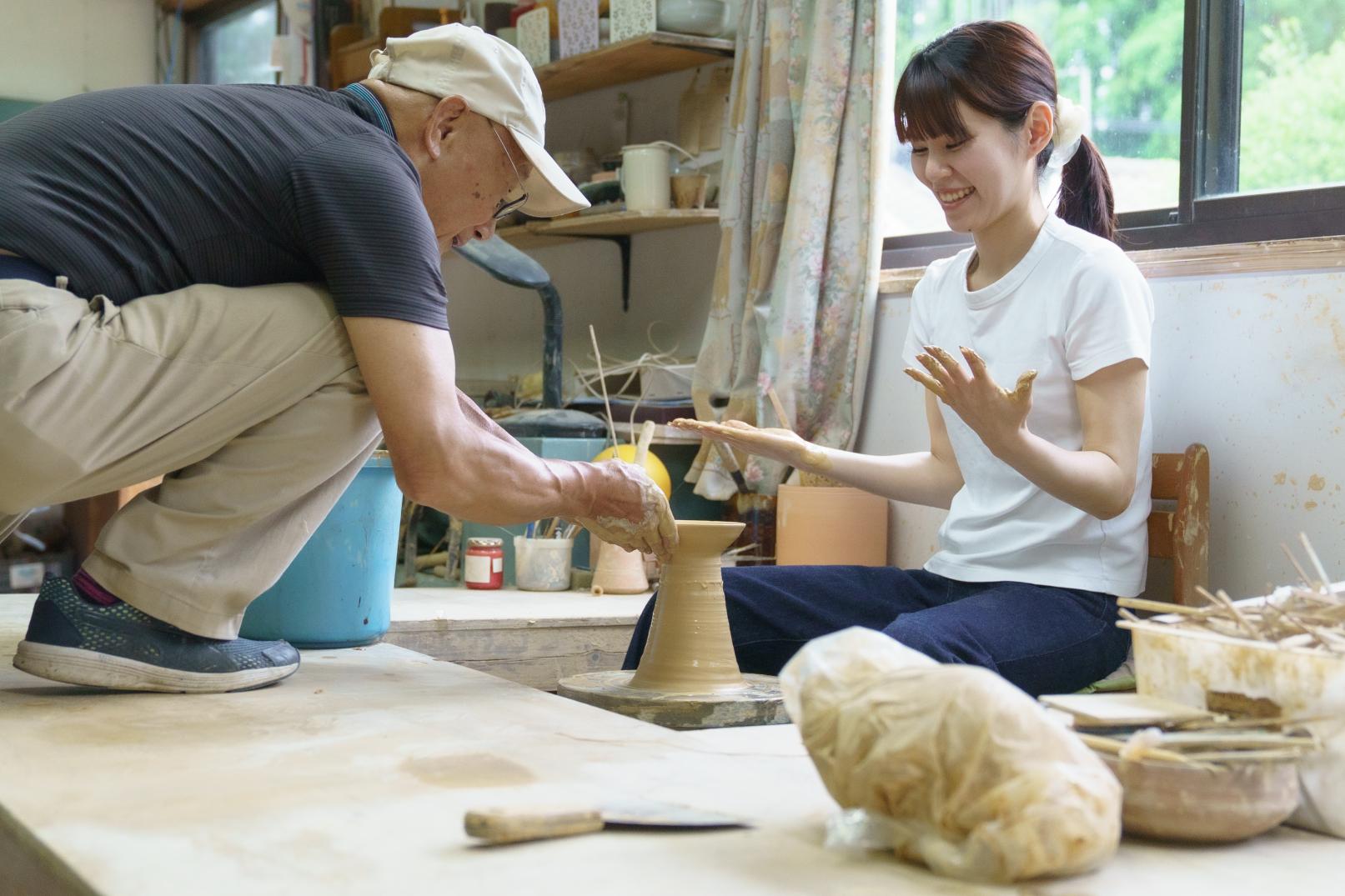 【ひこさんホテル和（なごみ）】陶芸体験-1