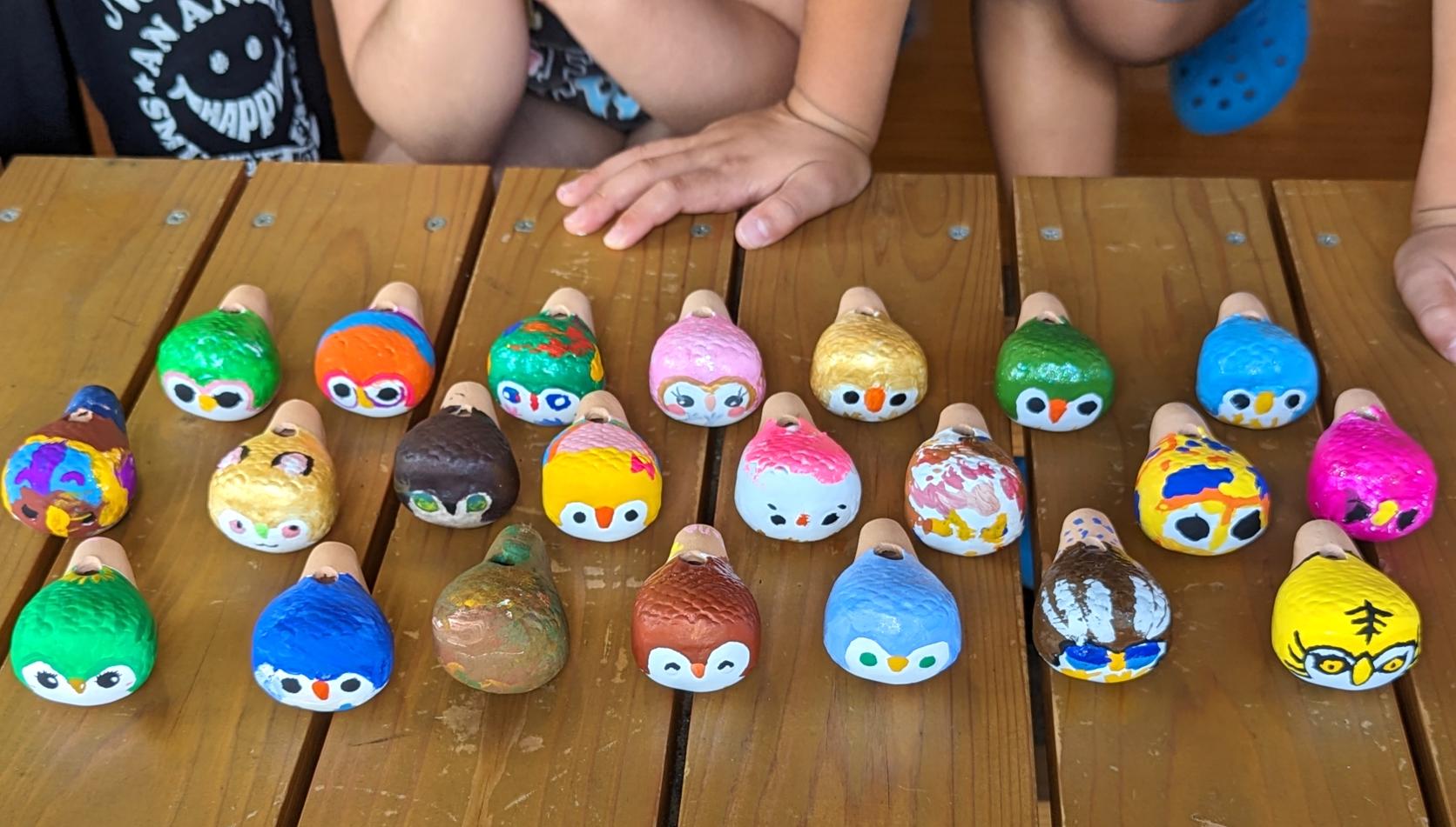 津屋崎人形 モマ笛絵付け体験 inなごみ-1