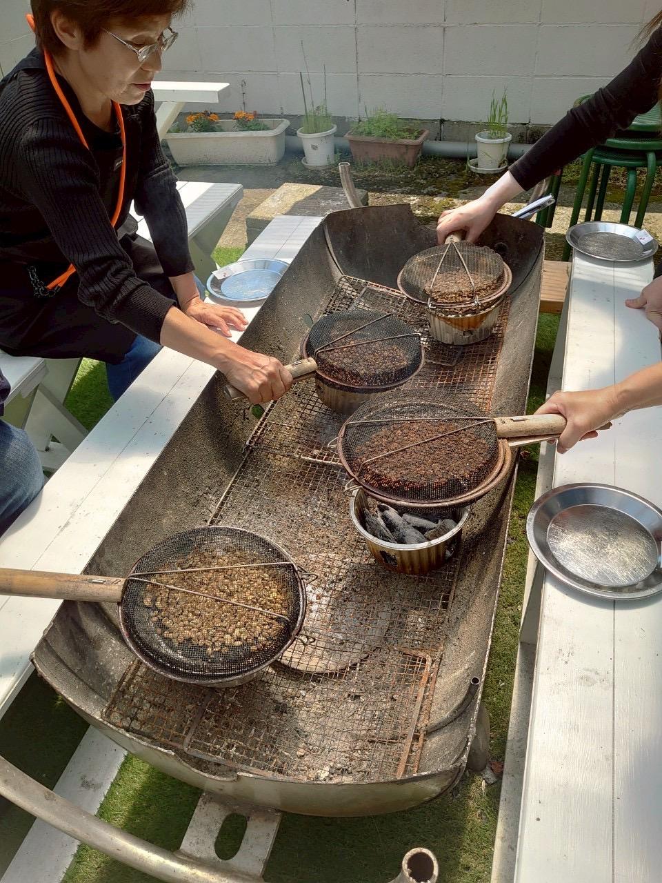 【ぶぜんみたいけん】炭火焙煎コーヒーを作ろう-1