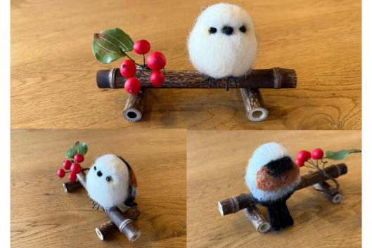 【ぶぜんみたいけん】羊毛フェルトで作るシマエナガともみじかふぇのランチ-1