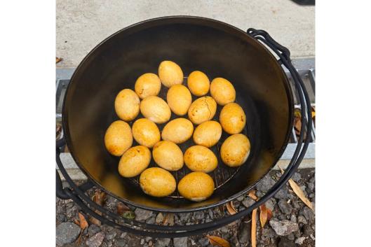 【ぶぜんみたいけん】焚火料理と燻製アウトドアクッキング-3