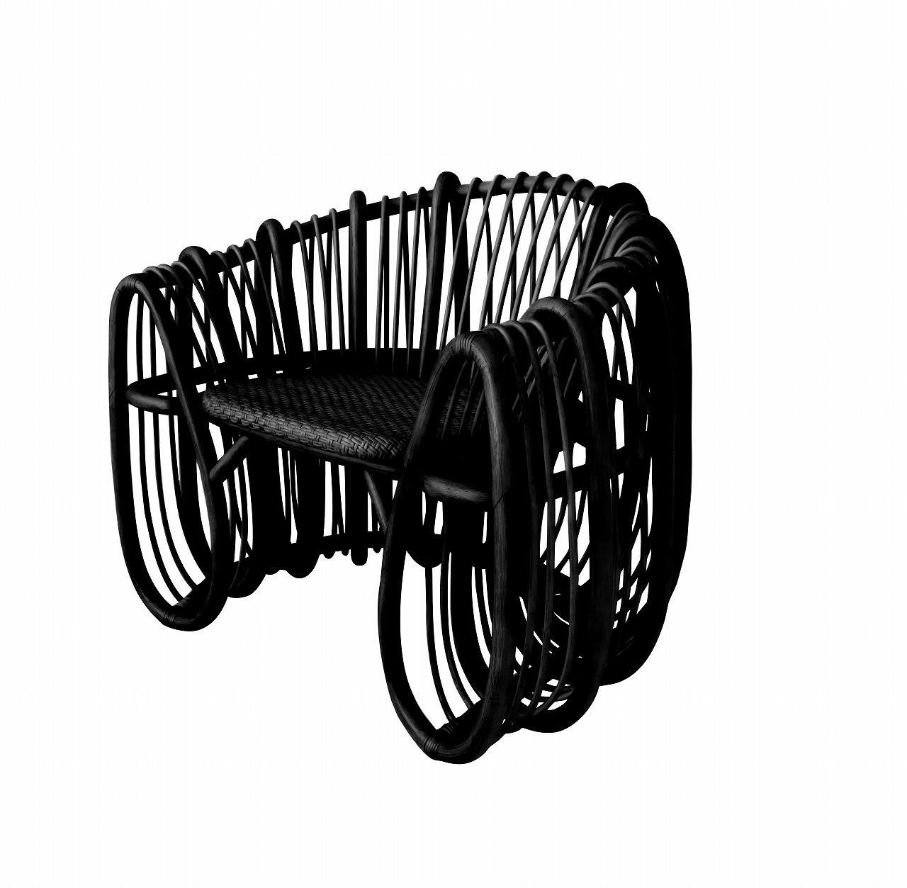 隈研吾デザイン　ラタン家具と季節の室礼（アクロス福岡）-5