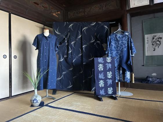久留米かすり　藍華　田中絣工房展（アクロス福岡）-0