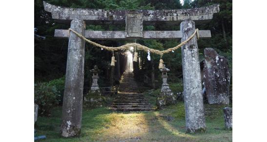 【岩屋神社】光の道-1
