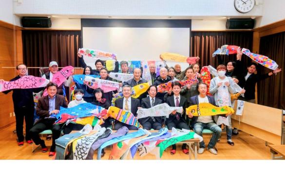 十郎川鯉のぼり掲揚-7