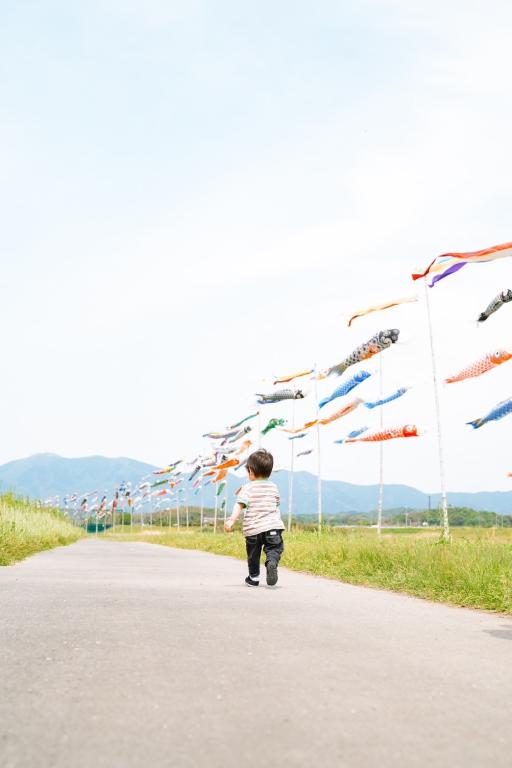 遠賀川「光の鯉のぼり」ライトアップ・ナイト-3