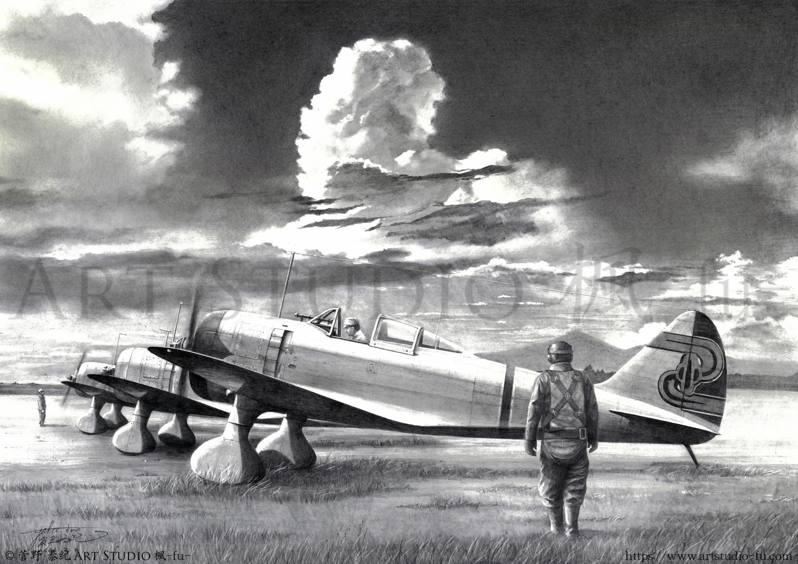菅野泰紀 鉛筆艦船画展 肖像－黒網之城－ 鉛筆艦船画と艦内新聞で紐解く軍艦の世界-1