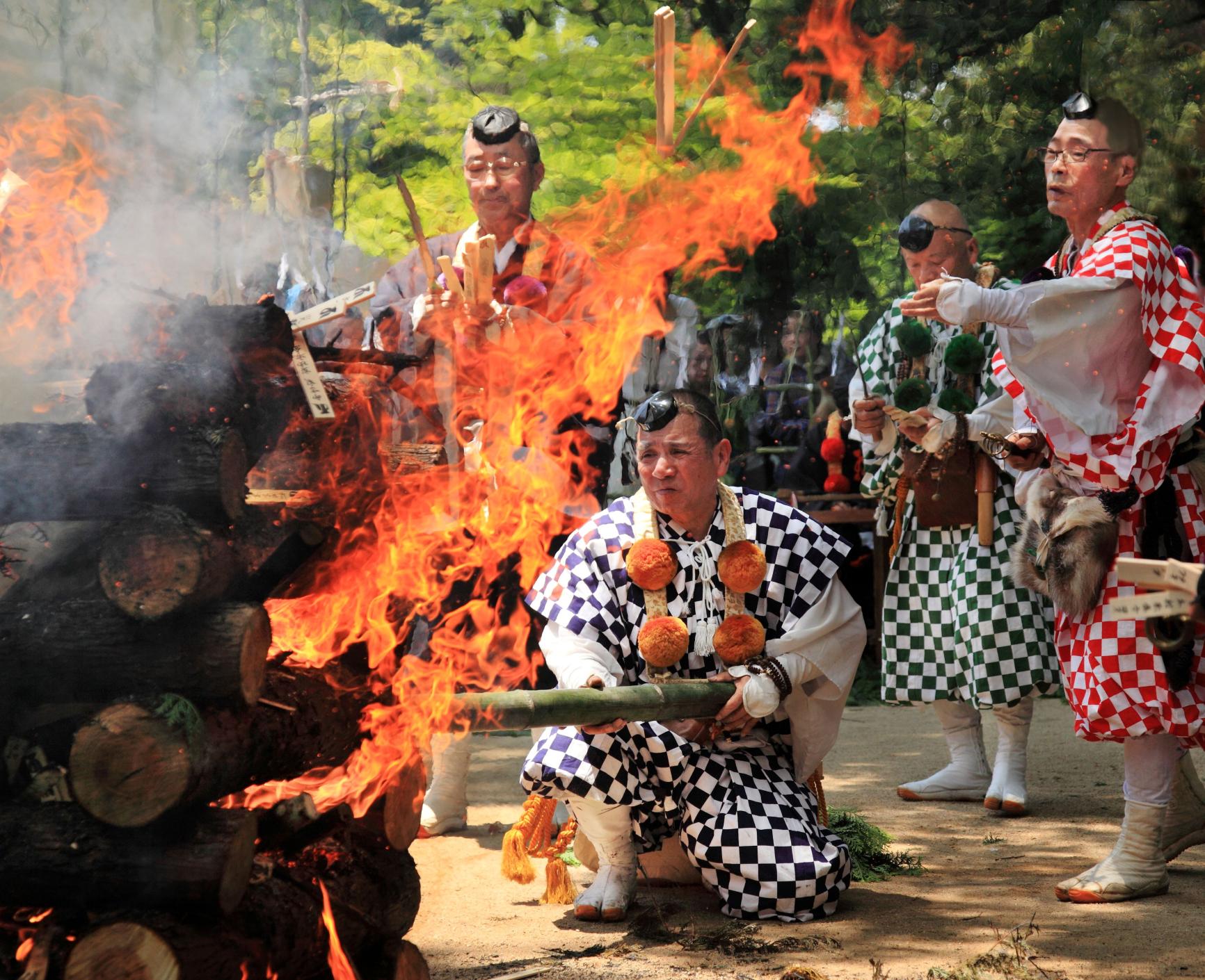 【宝満宮竈門神社】護摩焚き-1