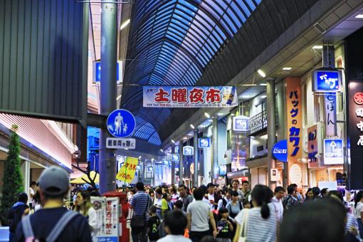 久留米ほとめき通り商店街 土曜夜市-1