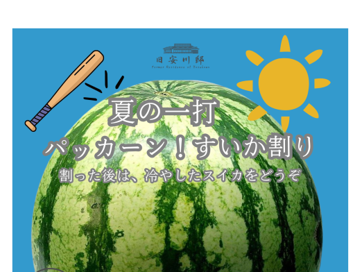 スイカ割に挑戦-0