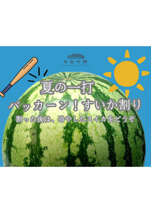 スイカ割に挑戦-0